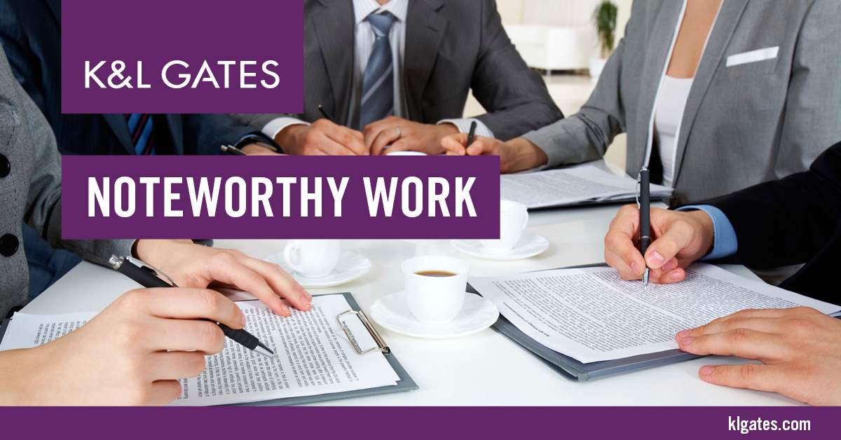 K&L Gates Advises Supply Chain Management Solutions Provider